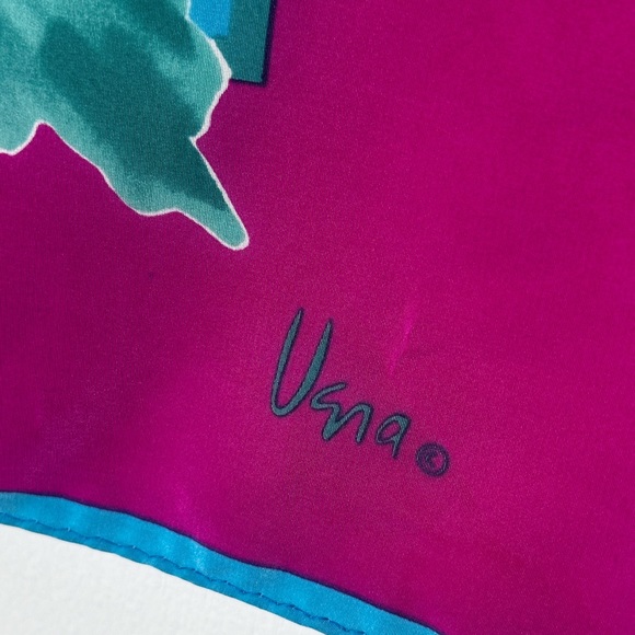 Vintage Vera Neumann Maple Leaf Scarf - Picture 5 of 7